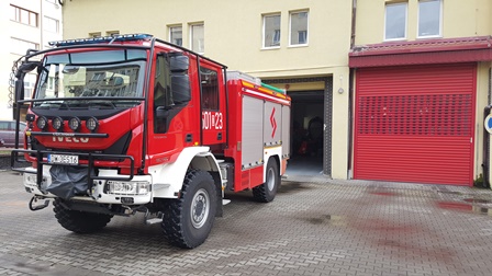 Średni samochód ratowniczo-gaśniczy kategorii terenowej do gaszenia pożarów w trudno dostępnym terenie
